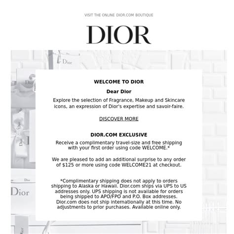 dior discount code 2022.